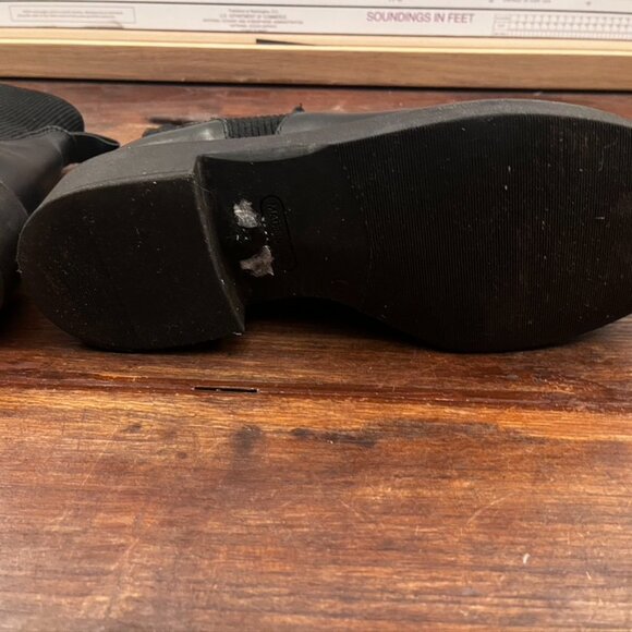 Women's Emanuele Crasto Black Pull on Leather Ankle Boot Sz 9 - Picture 7 of 11